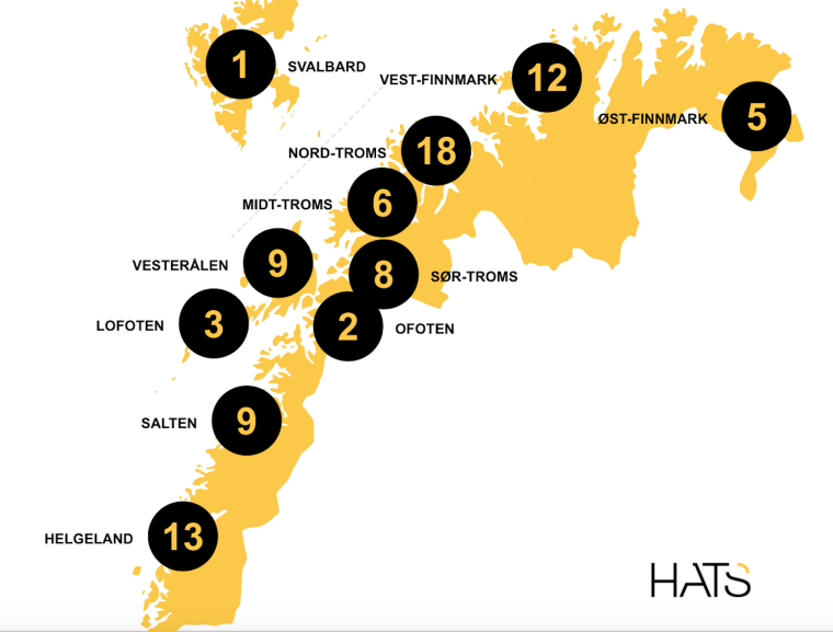 kart over nordnorge